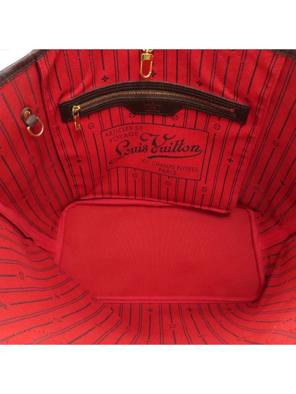 Louis Vuitton Neverfull MM Vintage Tote Bag Damier Canvas